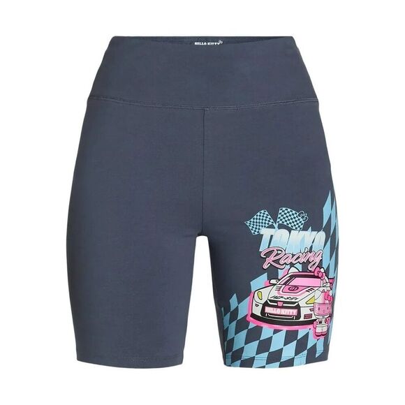 Hello Kitty and Friends Sanrio Biker Shorts Gray Race Car Tokyo Racing GTR - Picture 1 of 5